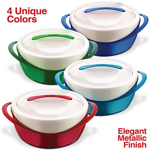 Pinnacle Large Insulated Casserole Dish with Lid 3.6 qt. Elegant Hot