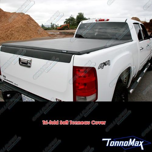 TonnoMax TC-MTF02 6.5' Soft Tri-Fold Tonneau Cover for Chevrolet/GMC Silverado/Sierra