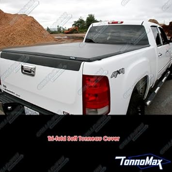 Amazon Com Tonnomax Tri Fold Bed Cover Compatible With 2005 2015 Tacoma Xtra 5ft With Utility Track Automotive