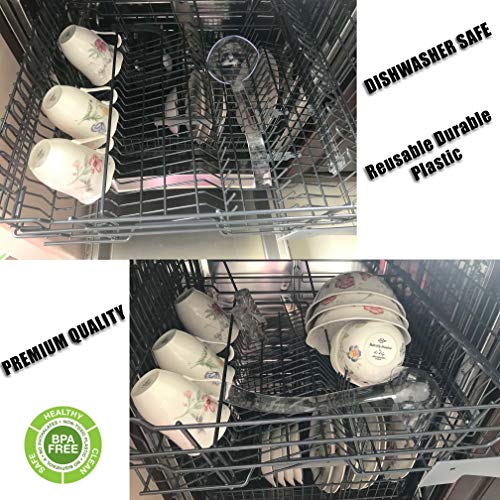 image for Fit Meal Prep [4 Pack] 5 oz Plastic Punch Bowl Ladle - Clear Serving S