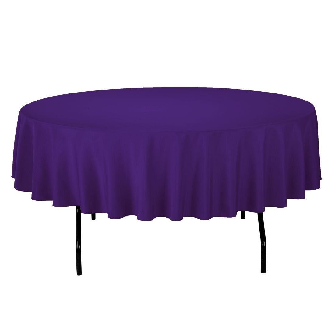 Best dark purple satin table cloth