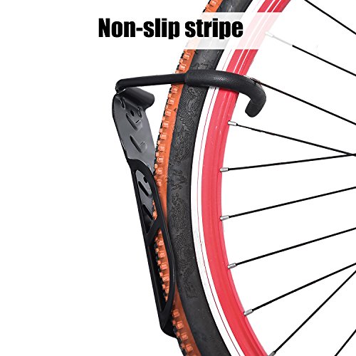 Auwey 2pcs Bike Wall Mount Hook Rack Holder Bicycle Hanger Storage Vertical Bike Hook for Indoor Shed, Heavy Duty Holds up to 66 lb