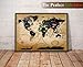 World Scratch Off Map by Doctuss | Travel Map - Detailed Wall Poster | US and Canada Divided by States | Perfect Gift for Any Occasion | Vintage Scratch Off Map of The World - Large Size 33x23