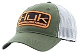 Marolina Outdoor H3000015TY31 Huk Kryptek Patch Trucker Cap, Rifle Green/Typhon/Orange, Size 1