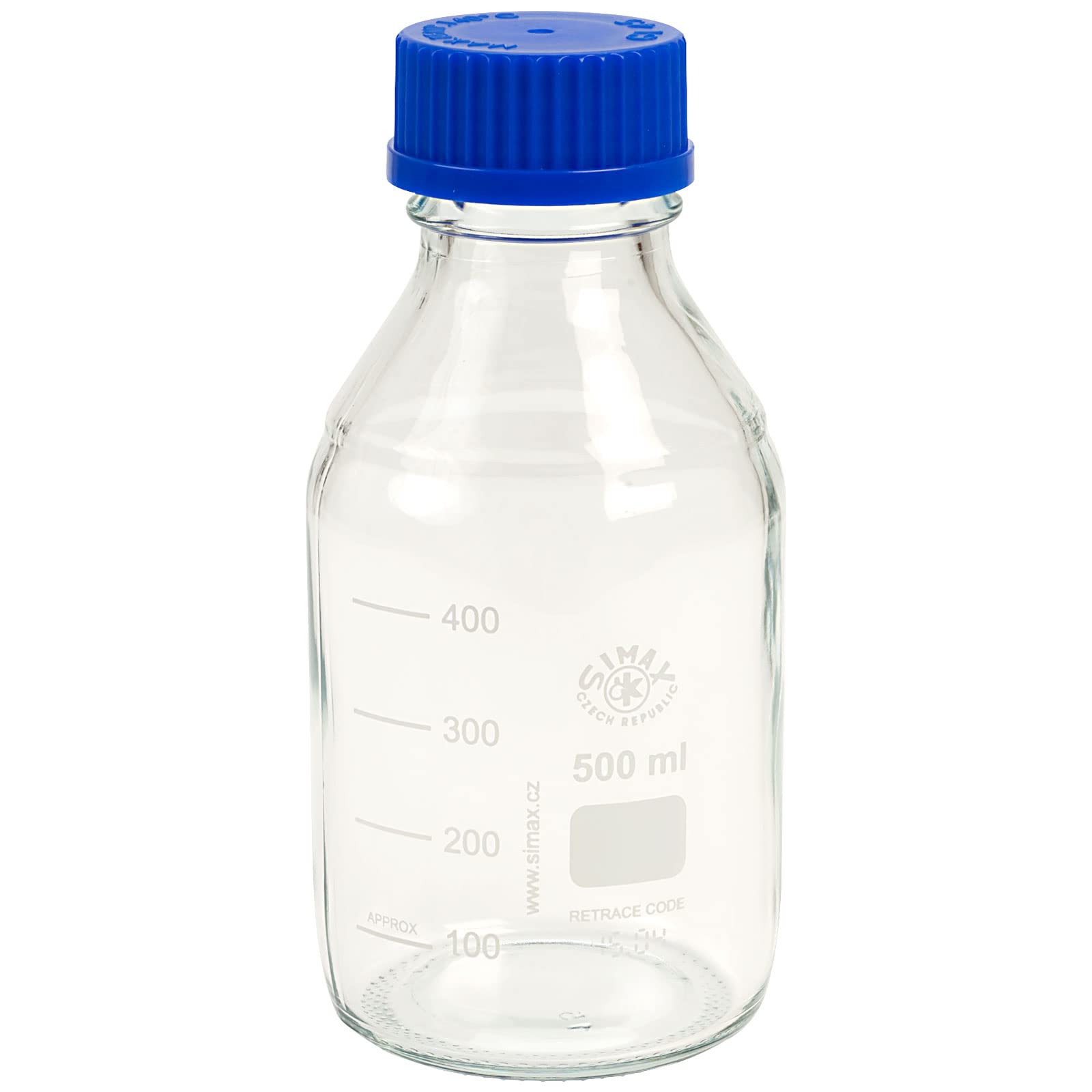 Simax 2070/500 Reagent Glass Bottle, 500 mL (Pack of 10)