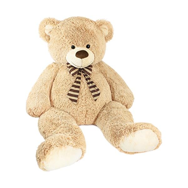 Brubaker XXL Teddybär 150 cm groß - Beige - Stofftier Plüschtier Kuscheltier