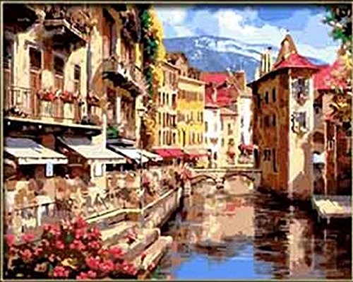 Diy oil painting, paint by number kit- Florence amorous feelings 16 20 inch.