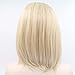 Fennell Ombre Blonde Dark Brown Roots Glueless Short Bob Lace Front Wigs Side Part 2 Tone Color Heat Resistant Synthetic Hair Replacement Wig For Women Half Hand Tied (Blend #458 and #22 Color)