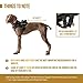 OneTigris MAD Hound Rugged K9 Vest Harness for Medium & Large Dog (Black, Medium)