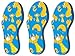 Pedag Soft | Fabric Covered Latex Foam Insoles | Lemon Scented | Children Size US 12C/13C-EU 30/31 | 3 Pair