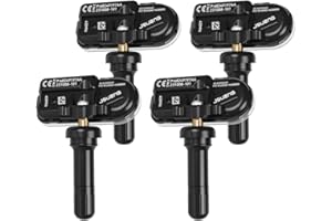 TPMS Sensor, 4-Pack Tire Pressure Monitoring System Sensors for Jeep Cherokee Dodge RAM 1500 2500 3500 4500 Replaces 68249197