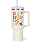 momocici Dog Mom Cup Tumblers Gifts.40oz In My Dog Mom Era Tumbler with Handle.Dog Lover Cups Tumbler Gift.40oz Birthday Christmas Mothers Day Gifts for Dog Lover dog mom.