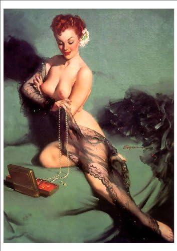 WONDERFUL A4 GLOSSY PRINT - Illustration Of A Beautiful, Sexy 'Gil Elvgren' Pin-up Girl (No.22)