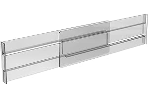 Housoutil Adjustable Expandable Drawer Dividers for Deep Clothes and Underwear Organizer for Dresser and
