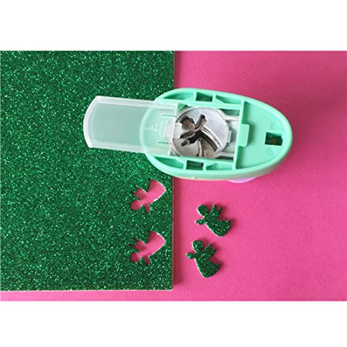 Christmas Paper Puncher Scrapbook Hole Paper Punchers Embossing Scrapbooking Crafts Paper Cutting DIY Card DIY Craft Shaper Puncher Set for Kids Pack of 3,Tree,Angle,Snowflake