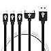 (2Pack) Multi Charger Cable, 4 in 1 Multiple USB Cable Adapter Connector with 8 Pin Lightning / 30 Pin / Micro USB 2.0 /Type-C Ports for iPhone iPad, and more Phone (100cm)