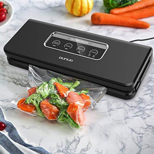 Vacuum Sealer Bags 2-Rolls 8"x24' Food Saver Embossed Commercial Grade Bag Rolls for Sous Vide Cooking with FDA Approval OUNUO