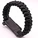 Franterd Multifunctional Paracord Outdoor Rescue Rope - Adventure emergency Bracelet - Fire Starter Umbrella Rope Bracelet - Survival Gear (A)