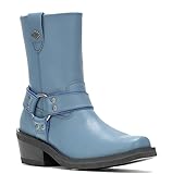 Harley-Davidson Women's Motorcycle Boot, Blue, 7.5