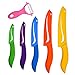TAKIUP Ceramic Knife Set 6 Piece Kicthen Knife Set with Sheath Covers and Peeler Set - kitchen Chef Chef's Paring Bread Set