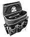 Gatorback B201 Professional Electricians Pouch. Tool Belt Ready Durable Electrician Pouch with 18 Pockets and Tape Chain
