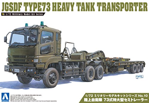 Aoshima Models JGSDF Type 73 Heavy Tank Transporter Model Kit (1/72 Scale)
