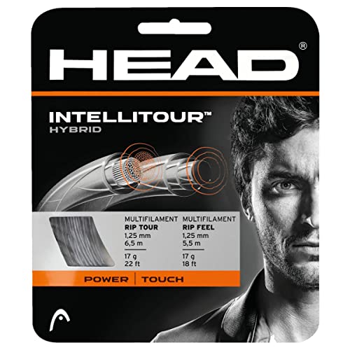HEAD Unisex's Set Intellitour 03/04 Racquet String-Multi-Colour/Green, Size 17