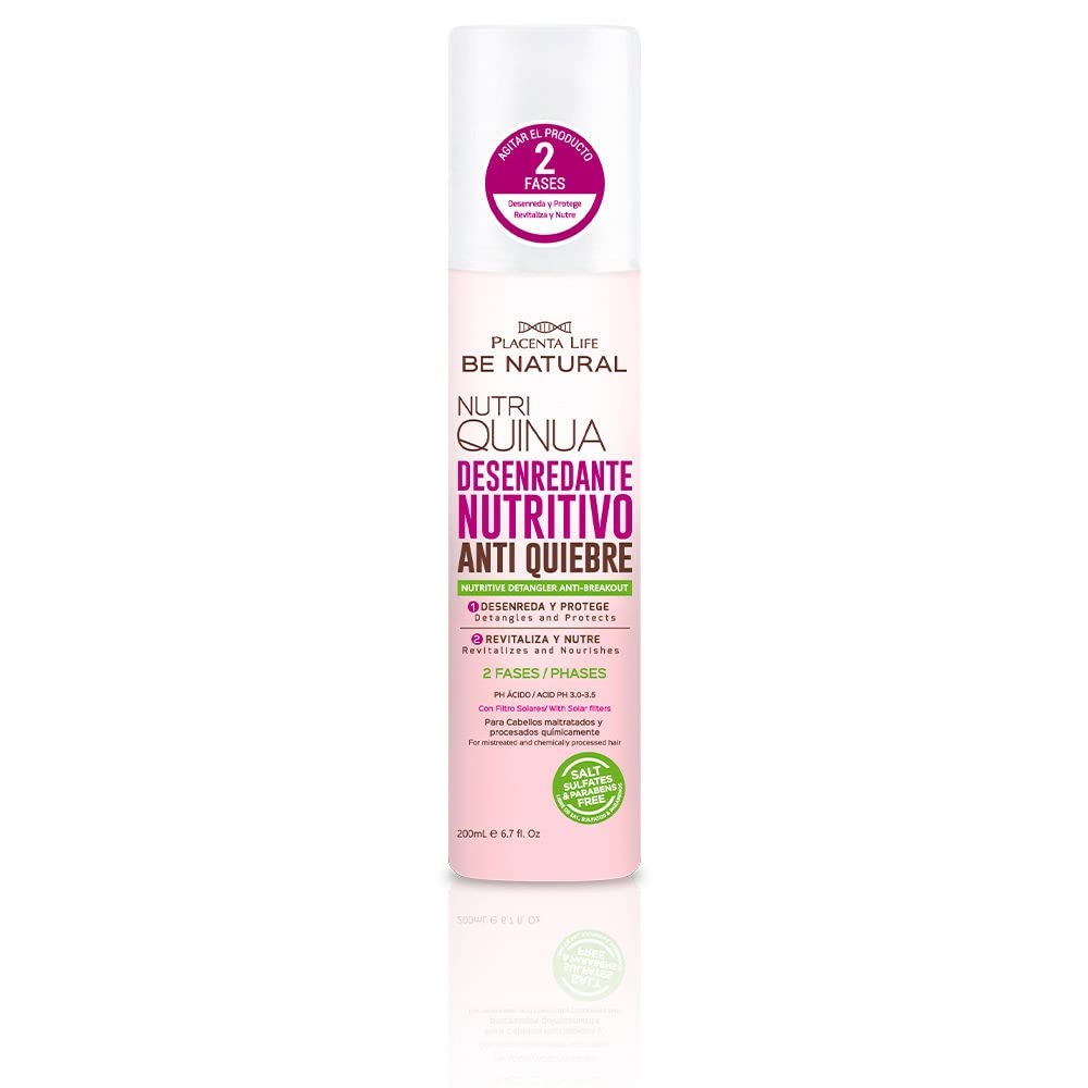 PLACENTA LIFE Be Natural, Nutri Quinua Bifphase Detangling Liquid Nourishing and Strengthening 200ml