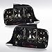 AUTOZENSATION Compatible with 2005-2009 Ford Mustang, Left + Right Pair Assembly, Smoke Lens Tail Lights