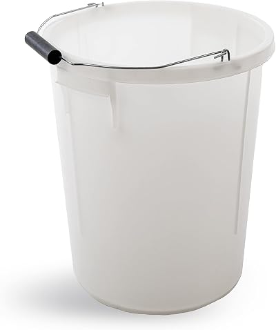 PlasticForte 28 Litre Heavy Duty Plasterers Bucket for Mixing Water Plaster
