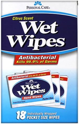 PERSONAL CARE PRODUCTS Citrus Wet Wipes, 0.23 Pound