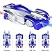 SGILE Remote Control Car Toy, Wall Climbing RC Car - Dual Mode 360° Rotating LED Head Stunt Car, Birthday Present Gift for Kids, Blue