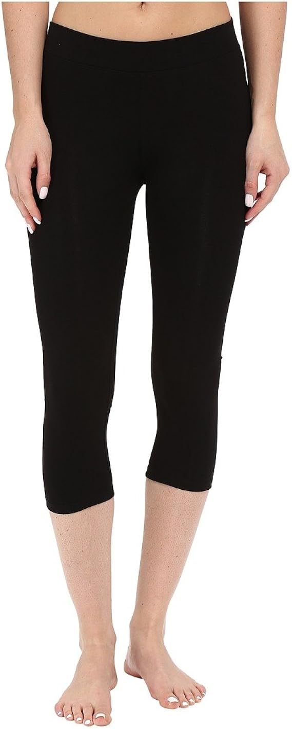Pact Organic Cotton Cropped Leggings Black MD at Amazon Women’s