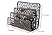 BLU MONACO Bronze Desk Organizer for Women or Men - 3 Piece Desk Accessories Set - Letter-Mail Organizer, Sticky Note Holder, Pen Cup - Bronze Trellis Pattern