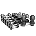 XMark Fitness Rubber Hex Dumbbell Set (5-50 -Pounds)