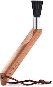 Soulhand Espresso Machine Cleaning Brush, Coffee Brush Natural Bristles & Beechwood Espresso Supply Grinder Brush for Barista Home Kitchen Bean Grain Coffee Tool
