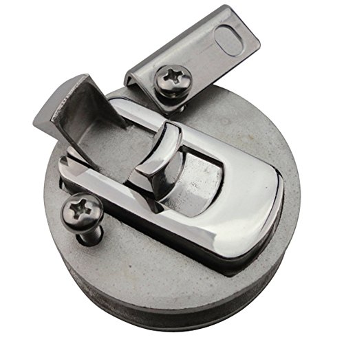 spareflying 2" Flush Pull Hatch Latch,2pcs Marine Boat Stainless Steel Durable Flush Pull Slam Latch for Boat Deck Hatch Door- Non Locking