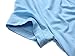 KIRA Women's Deep V Neck Long Sleeve Unique Cross Wrap Slim Fit Crop Tops (Small, Light Blue.)