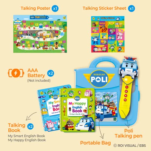 TOYTRON Little Future Book Robocar Poli Talking Pen, Interactive