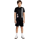 Messi boys Lifestyle Short Sleeve 2-piece Set, Slim-fit Jersey Set With Top & Shorts