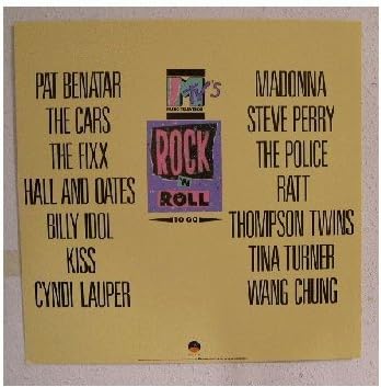 MTV Poster Madonna Tina Turner Kiss The Cars Billy Idol