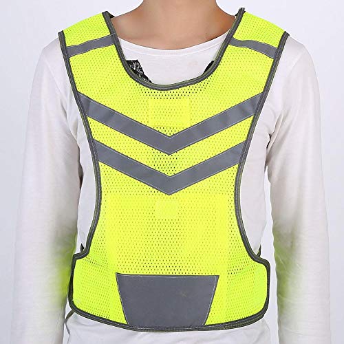 VGEBY1 Sport Vest, Breathable Polyester Mesh Reflective Vest for Running Cycling Walking