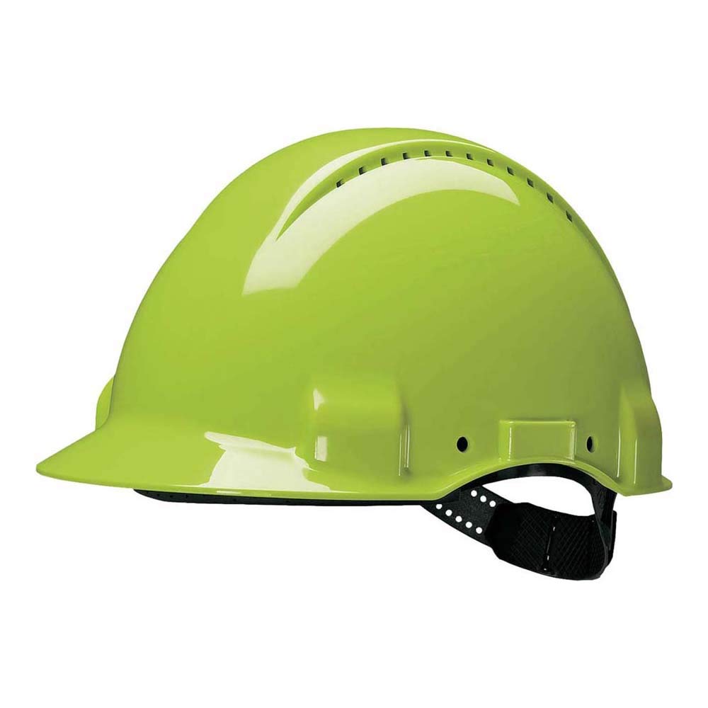 3M Hard Hat, Uvicator, Pinlock, Ventilated, Hi-Viz, G3000CUV-GB
