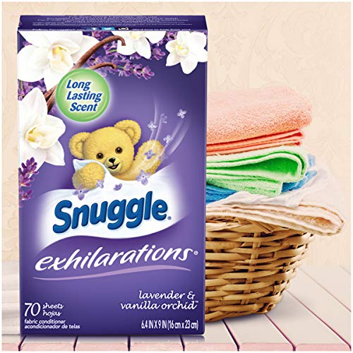 Snuggle Exhilarations Fabric Softener Dryer Sheets, Lavender & Vanilla Orchid, 70 Count Pricepulse