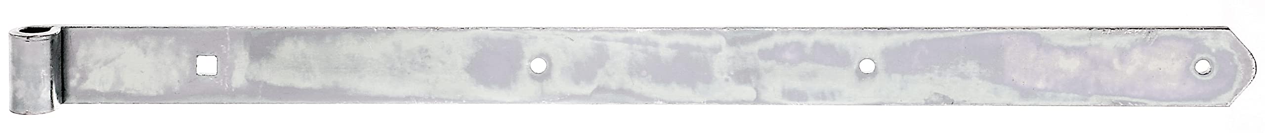 Strap Hinge Straight with Rounded End Rolle 13 mm / 600 x 40 mm / 1 STK. galvanisch Gelb verzinkt — image 1