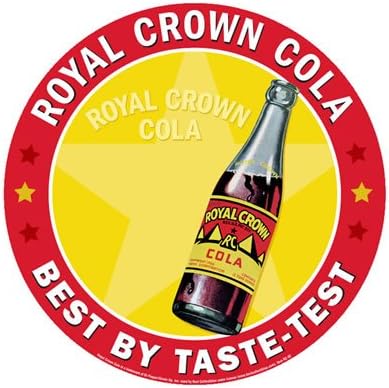 Royal Crown Cola - Best By Taste-test 12" Round Tin Sign