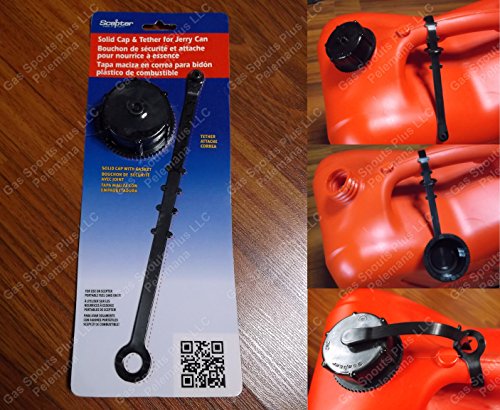 1-Pack SOLID CLOSED SCREW CAP w/GASKET & TETHER Gas Diesel Kerosene fits Scepter Ameri-Can Midwest 8600,8500,7600,6600,6119,5800,5600,2600,2300,2200,1200,1100 Eagle PG & KP Series (CAN NOT INCLUDED)
