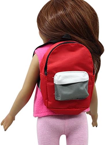 XUANOU Double Straps Backpack Schoolbag For 18 inch Our Generation American Girl Doll
