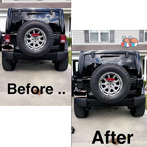 OMOTOR Smoked LED Tail Lights for 2007-2017 Jeep Wrangler Brake Reverse Light Rear Back Up Lights DRL Daytime Running Lamps