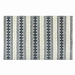 Area Rug Hand Woven Wool & Cotton Geometric Diamond